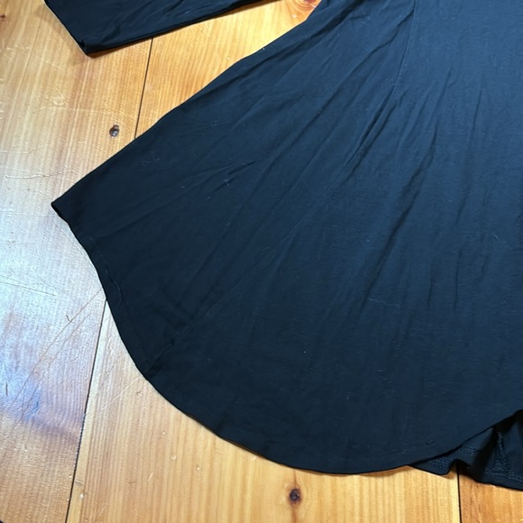 HABITAT S Black Spider Web Lagenlook Tunic Top V-Neck Rayon - Picture 5 of 7